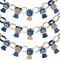 Big Dot of Happiness Eid Mubarak - 90 Chain Links and 30 Paper Tassels Decoration Kit - Ramadan Paper Chains Garland - 21 feet